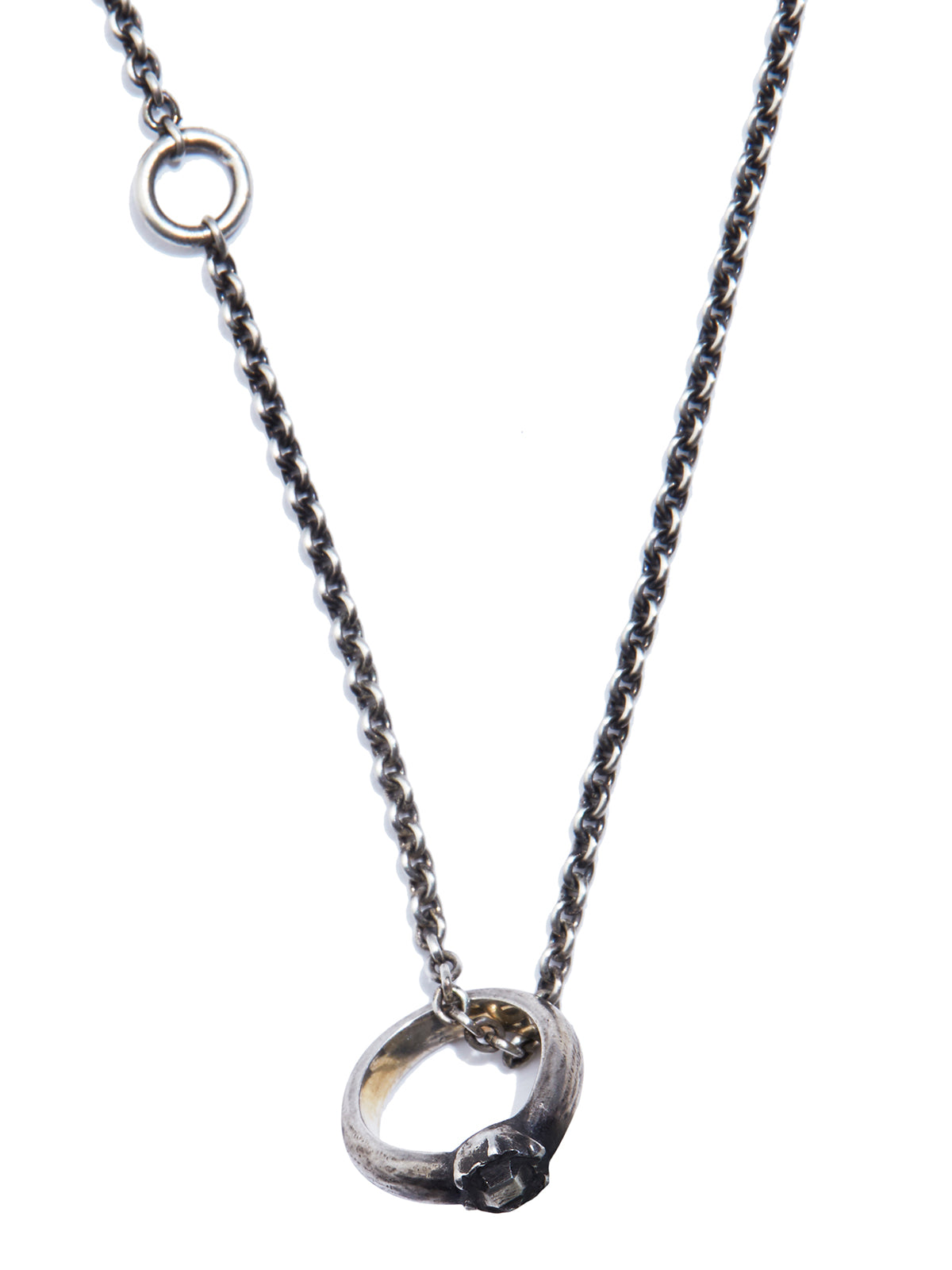WERKSTATT:MUNCHEN Silver Pendant Necklace for Men