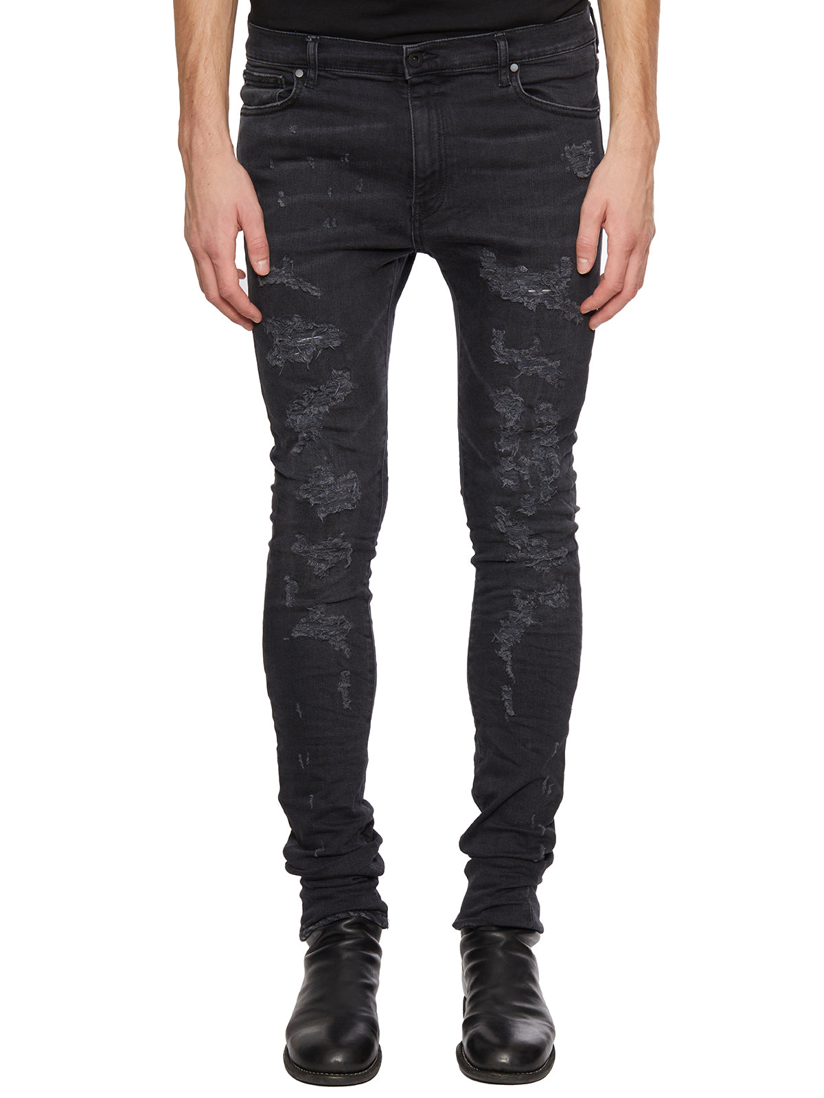 MD75 Skinny Jeans with Distressed Detailing - Size 32