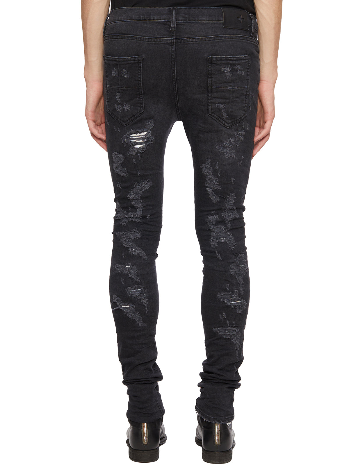MD75 Skinny Jeans with Distressed Detailing - Size 32