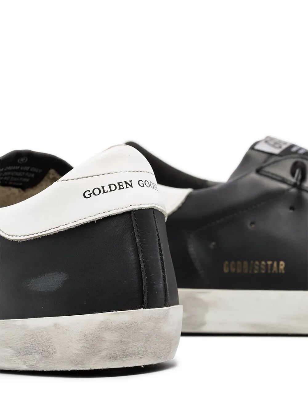 GOLDEN GOOSE Leather Upper Shiny Star and Heel Sneakers for Men