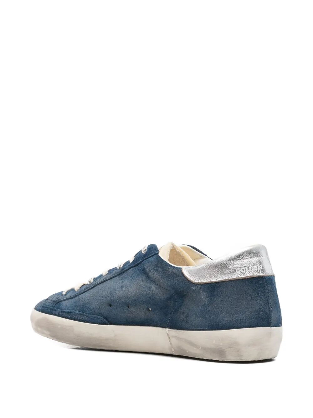 GOLDEN GOOSE Super Star Suede Upper and Foam Tongue Leather Star Laminated Heel Sneakers