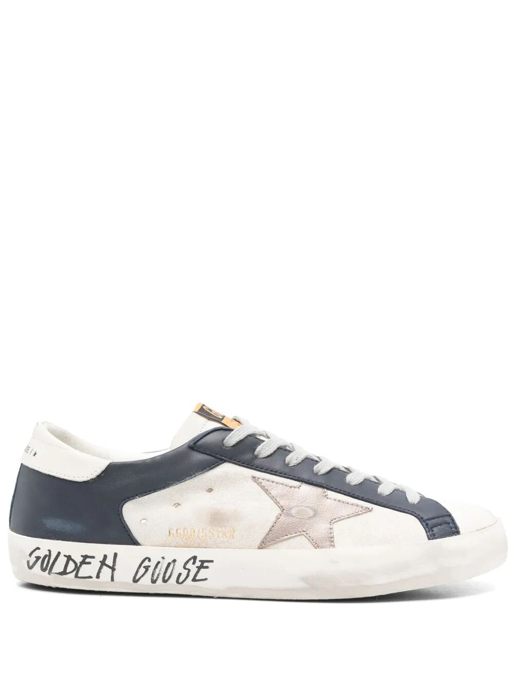 GOLDEN GOOSE Men's Super Star Leather Sneakers