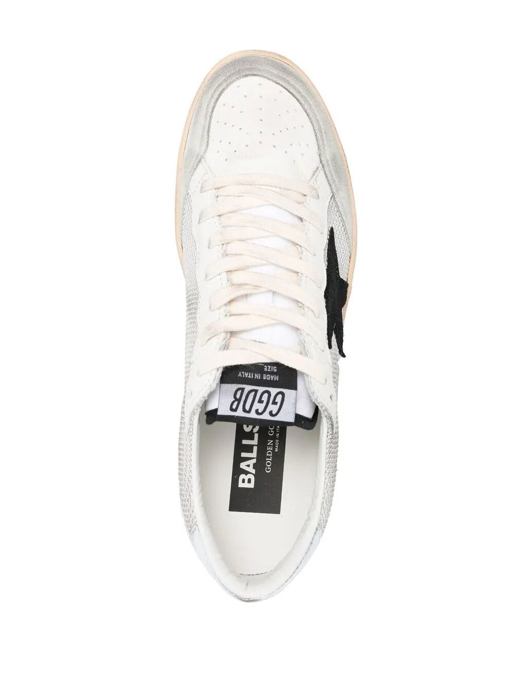 GOLDEN GOOSE Men's Retro Star Laminated Heel Sneaker