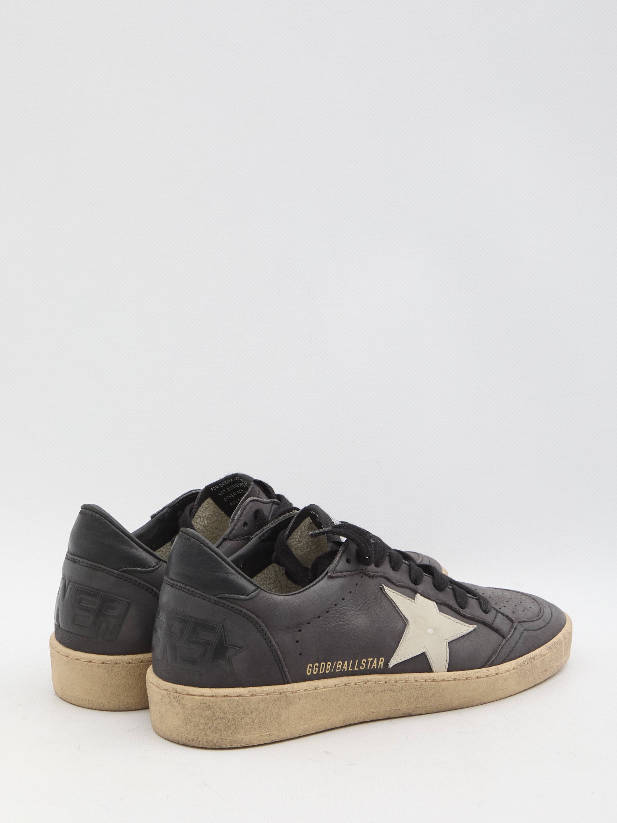 GOLDEN GOOSE Distressed Leather Lace-Up Sneakers for Men