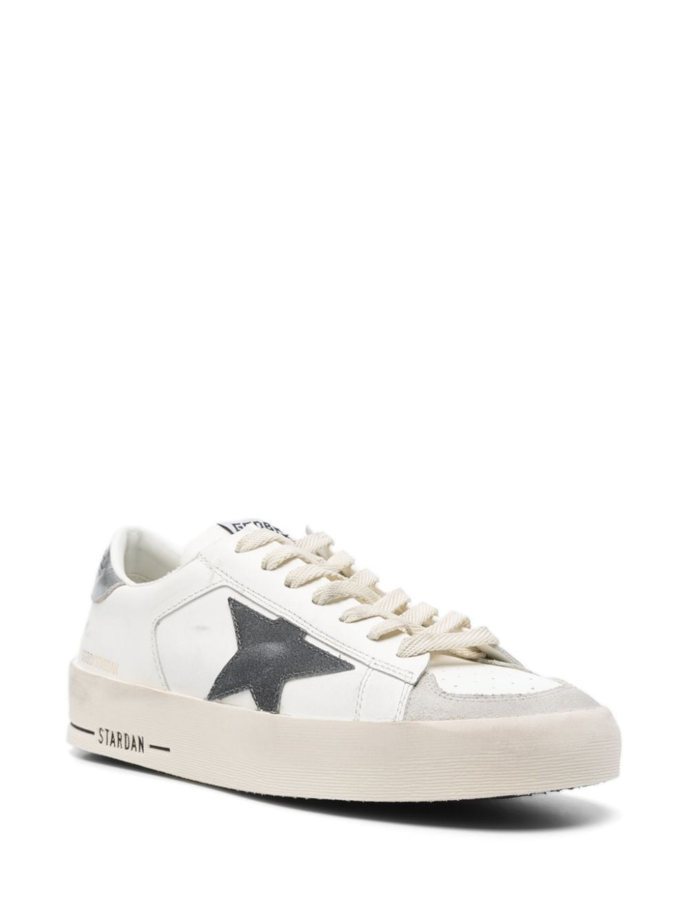 GOLDEN GOOSE Stardan Leather Upper and Star Suede Sneakers for Men