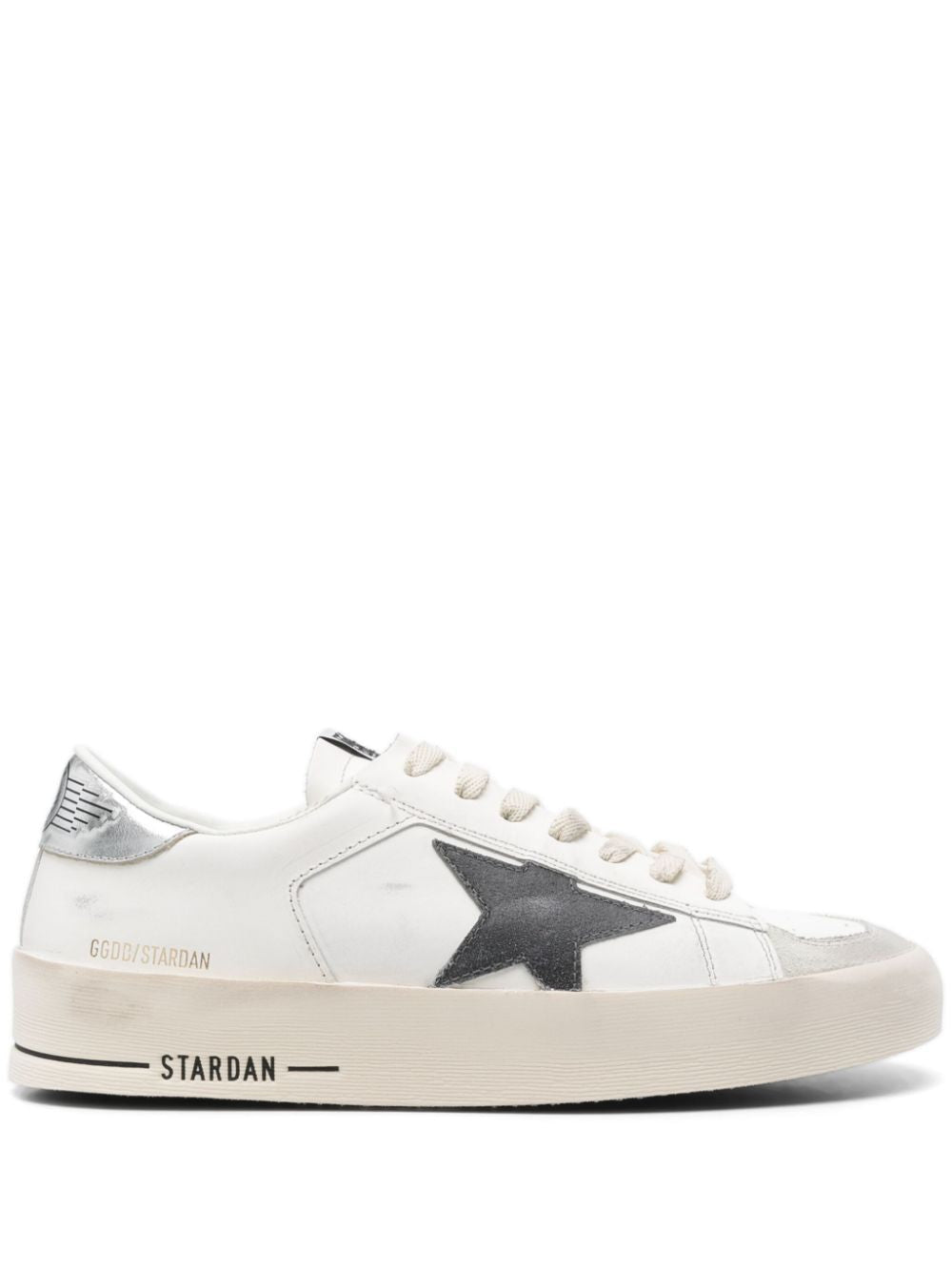 GOLDEN GOOSE Stardan Leather Upper and Star Suede Sneakers for Men