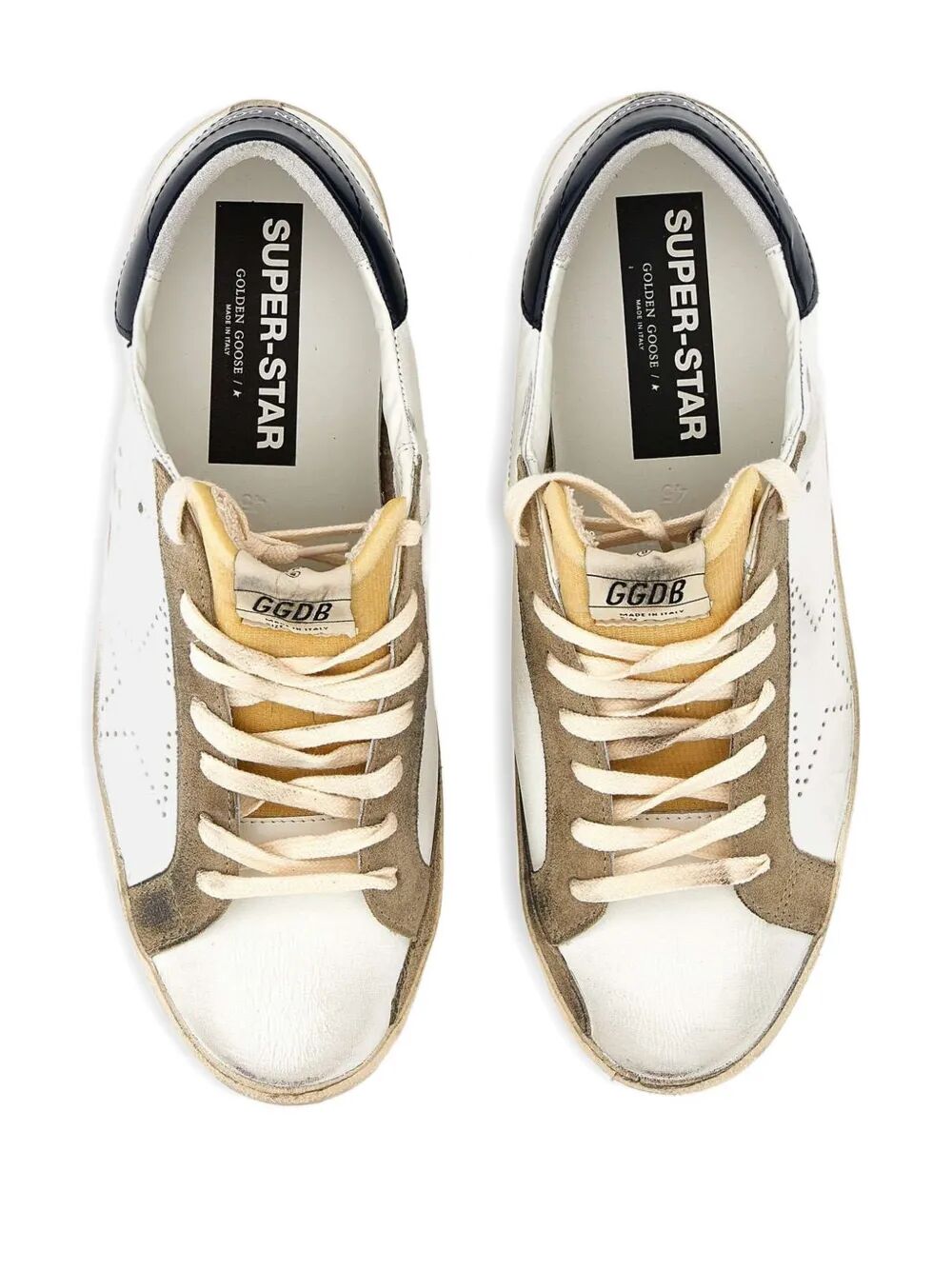 GOLDEN GOOSE Super Star Leather Upper Skate Sneakers