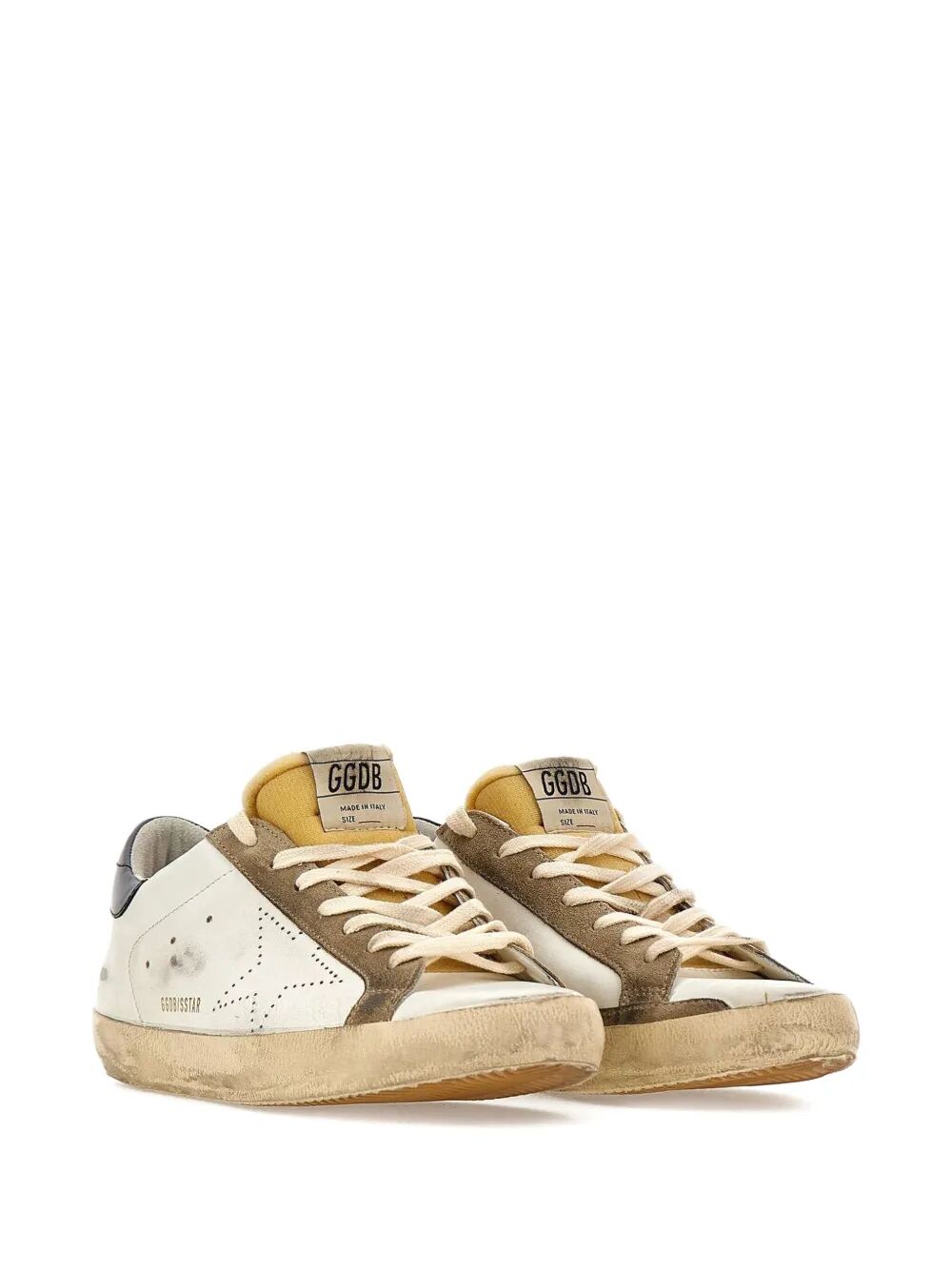 GOLDEN GOOSE Super Star Leather Upper Skate Sneakers