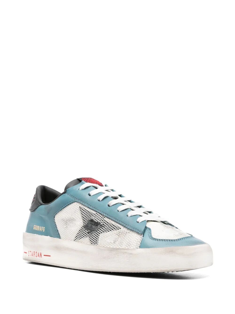 GOLDEN GOOSE Stardan Leather Upper with Net Sneakers for Men
