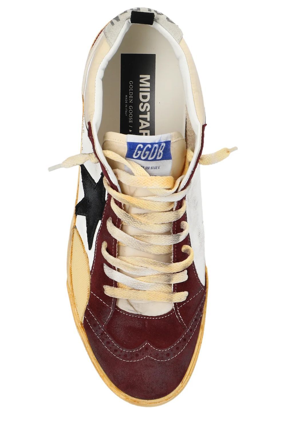GOLDEN GOOSE Mid Star Nylon and Nappa Leather Sneakers for Men - SS26