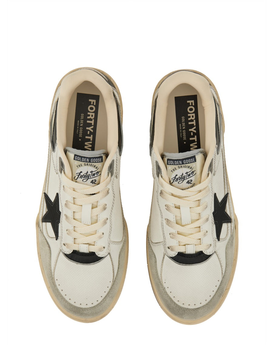 GOLDEN GOOSE Forty2 Lowtop Leather Sneakers for Men