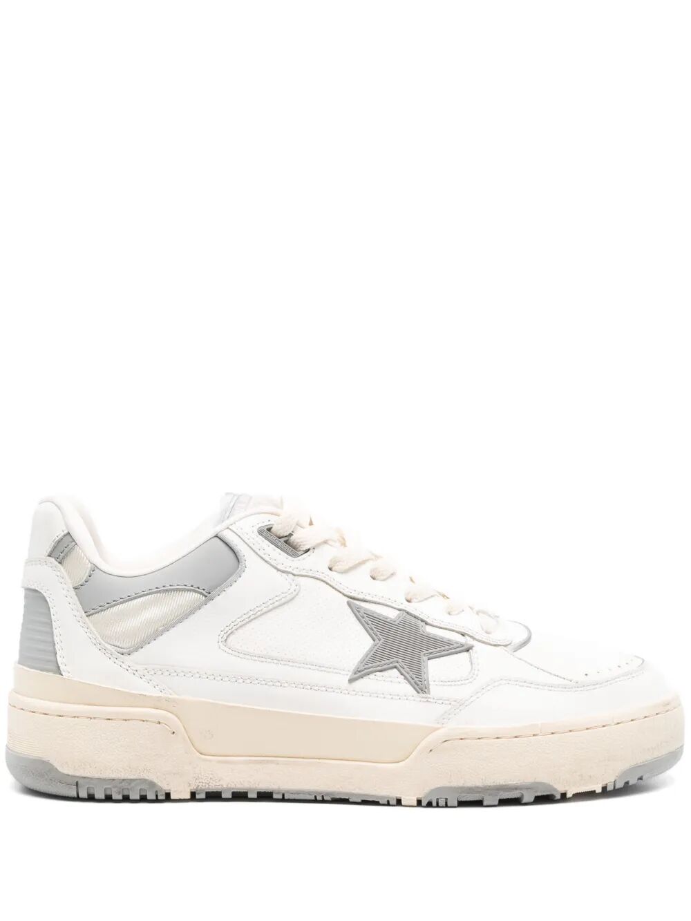 GOLDEN GOOSE Men's Leather Upper Sneakers with Rubber Star