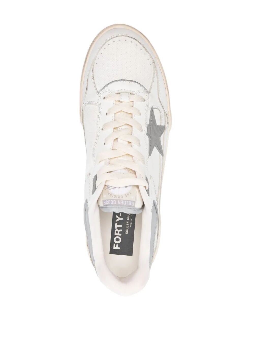 GOLDEN GOOSE Men's Leather Upper Sneakers with Rubber Star