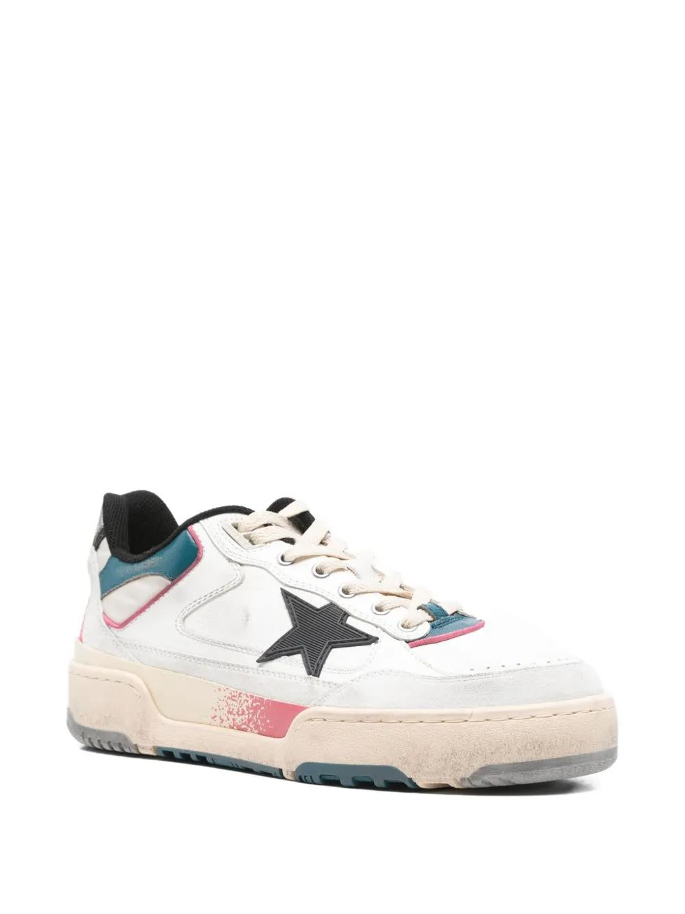 GOLDEN GOOSE Leather Sneaker with Star Detail