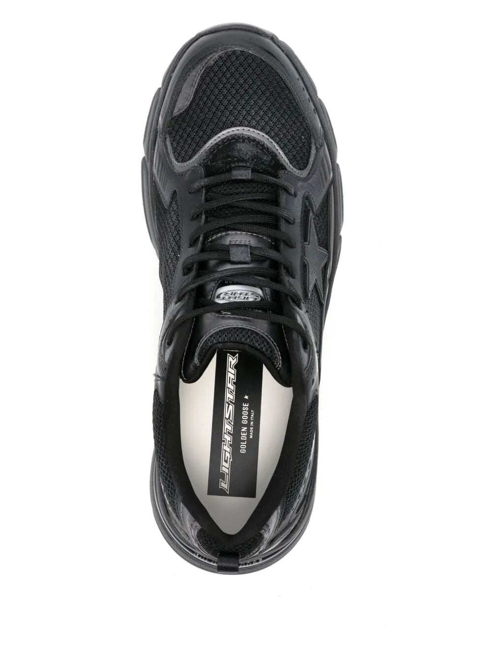 GOLDEN GOOSE Leather and Mesh Lightstar Sneakers for Men