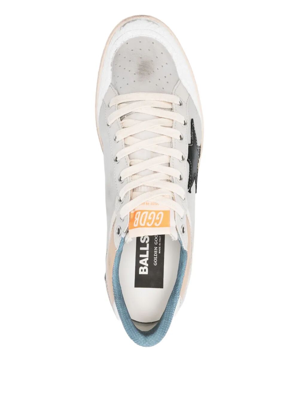 GOLDEN GOOSE Men's Ballstar Nubuck & Nylon Sneakers with Leather Toe