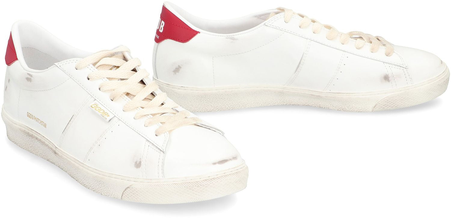 GOLDEN GOOSE Matchstar Sneaker in Glossy Leather for Men