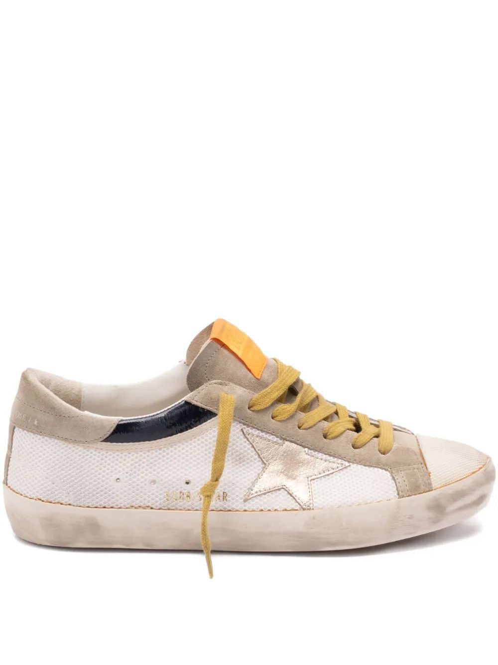 GOLDEN GOOSE Super Star Net and Naplak Upper Sneakers for Men