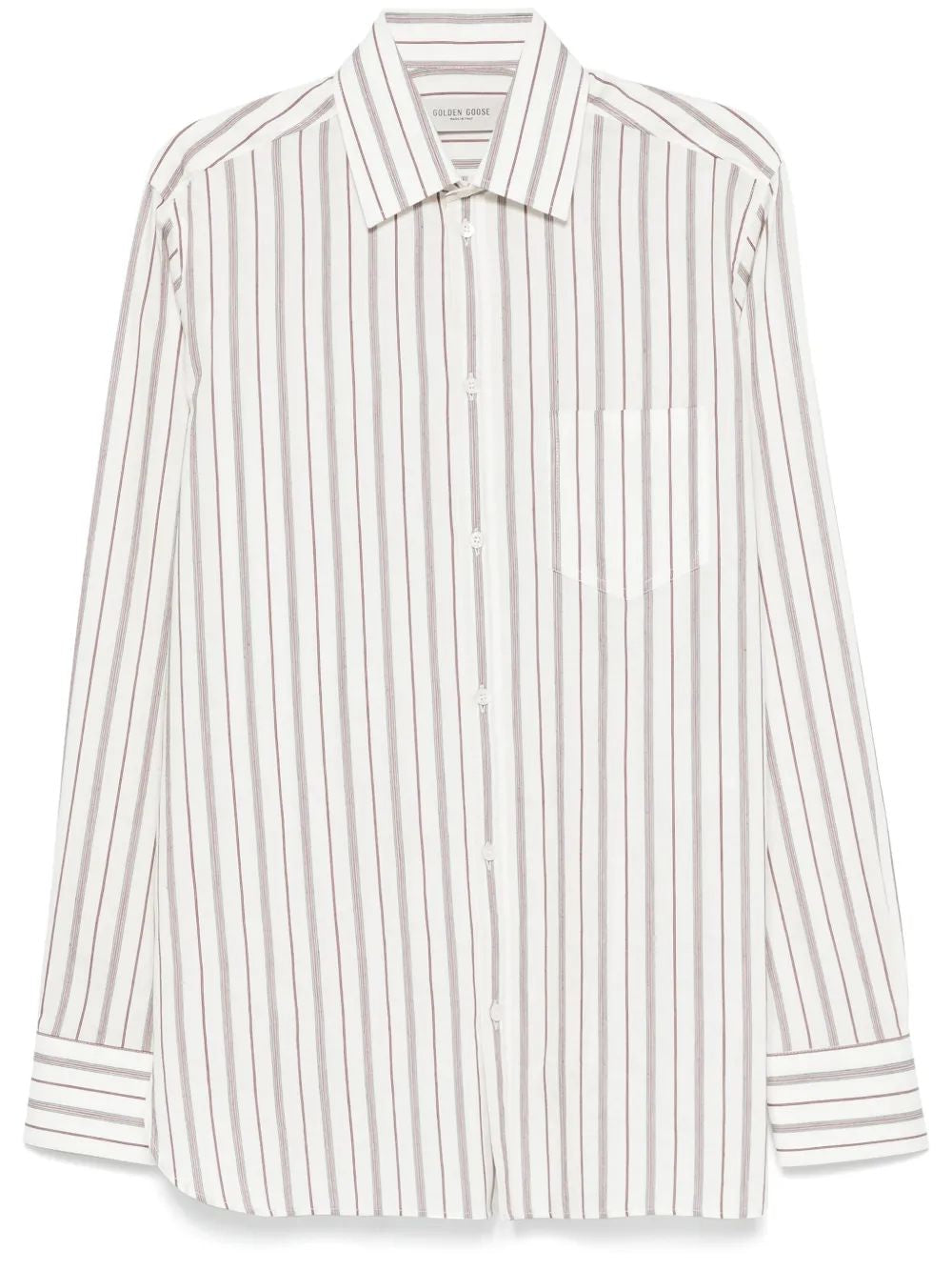 GOLDEN GOOSE Men's Regular Cotton Shirt - Seasonal Style