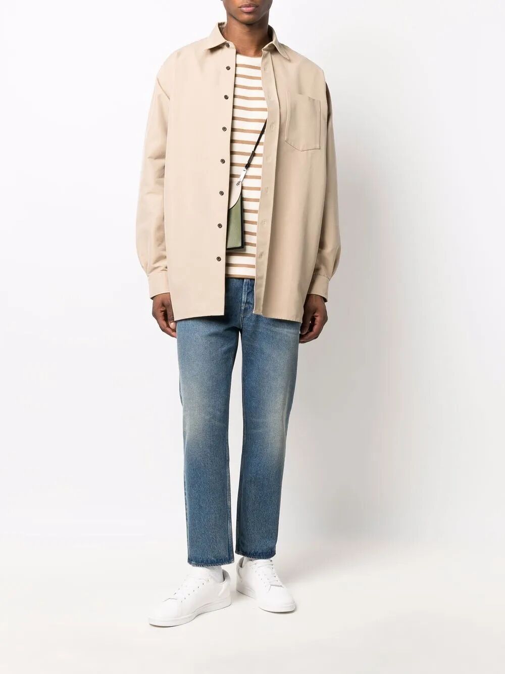 GOLDEN GOOSE Men's Medium Stone Washed Denim Pants