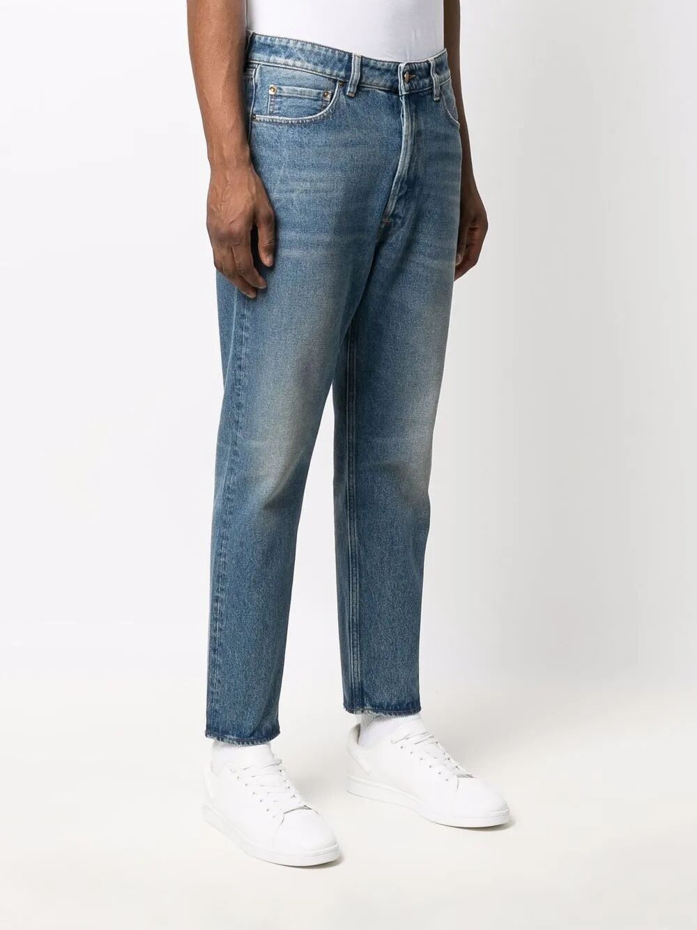 GOLDEN GOOSE Men's Medium Stone Washed Denim Pants
