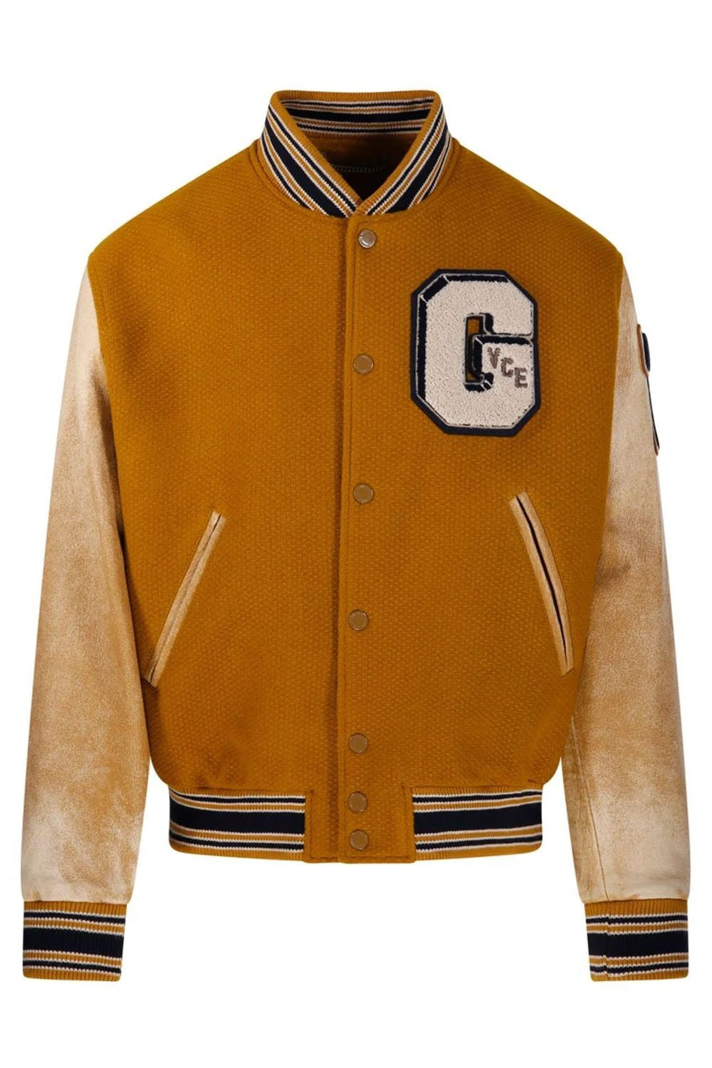 GOLDEN GOOSE Men's Wool and Leather Bomber Jacket - FW25
