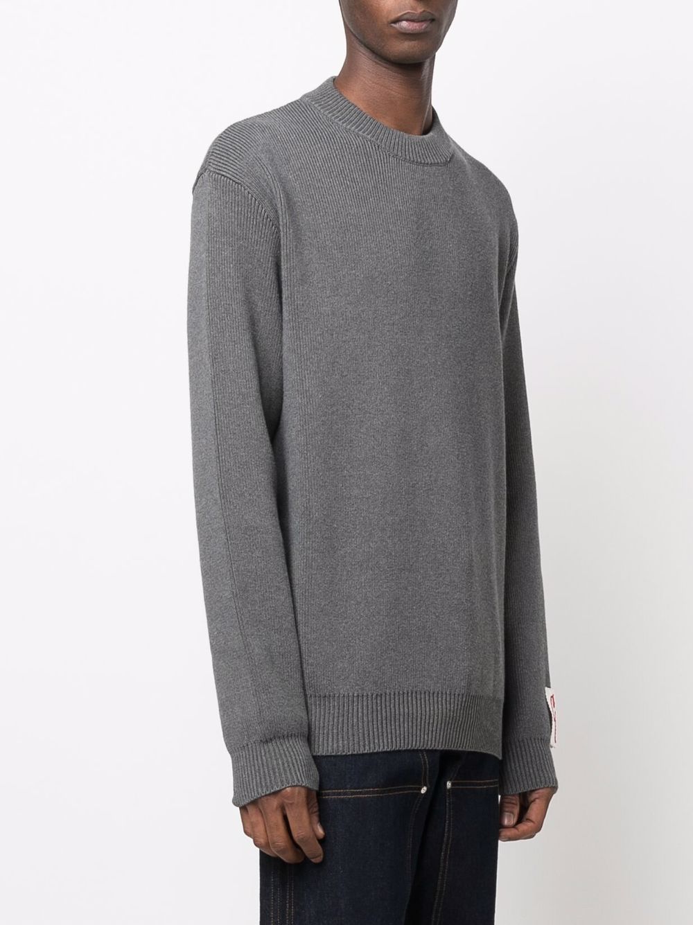 GOLDEN GOOSE Men's Cotton-Blend Sweater with Logo Patch