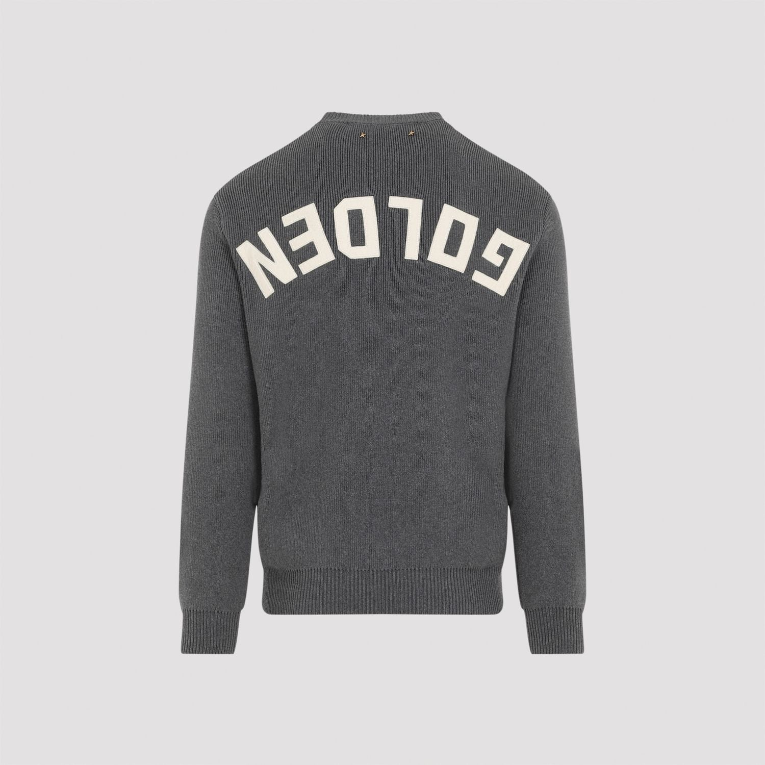 GOLDEN GOOSE Crew-Neck Sweater with Contrast Logo