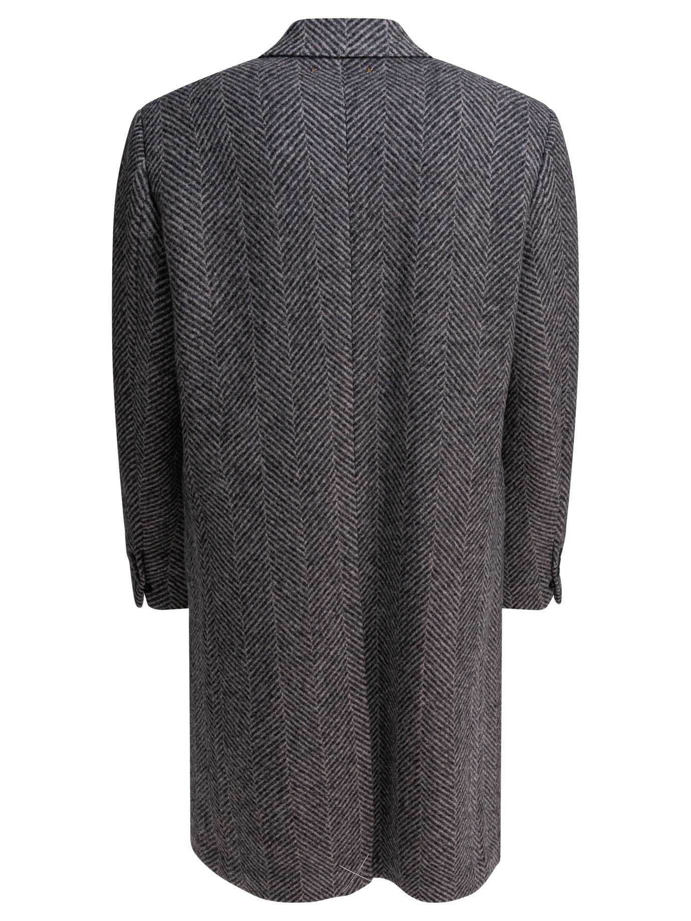 GOLDEN GOOSE Men's Single Breasted Chevron Wool Jacket