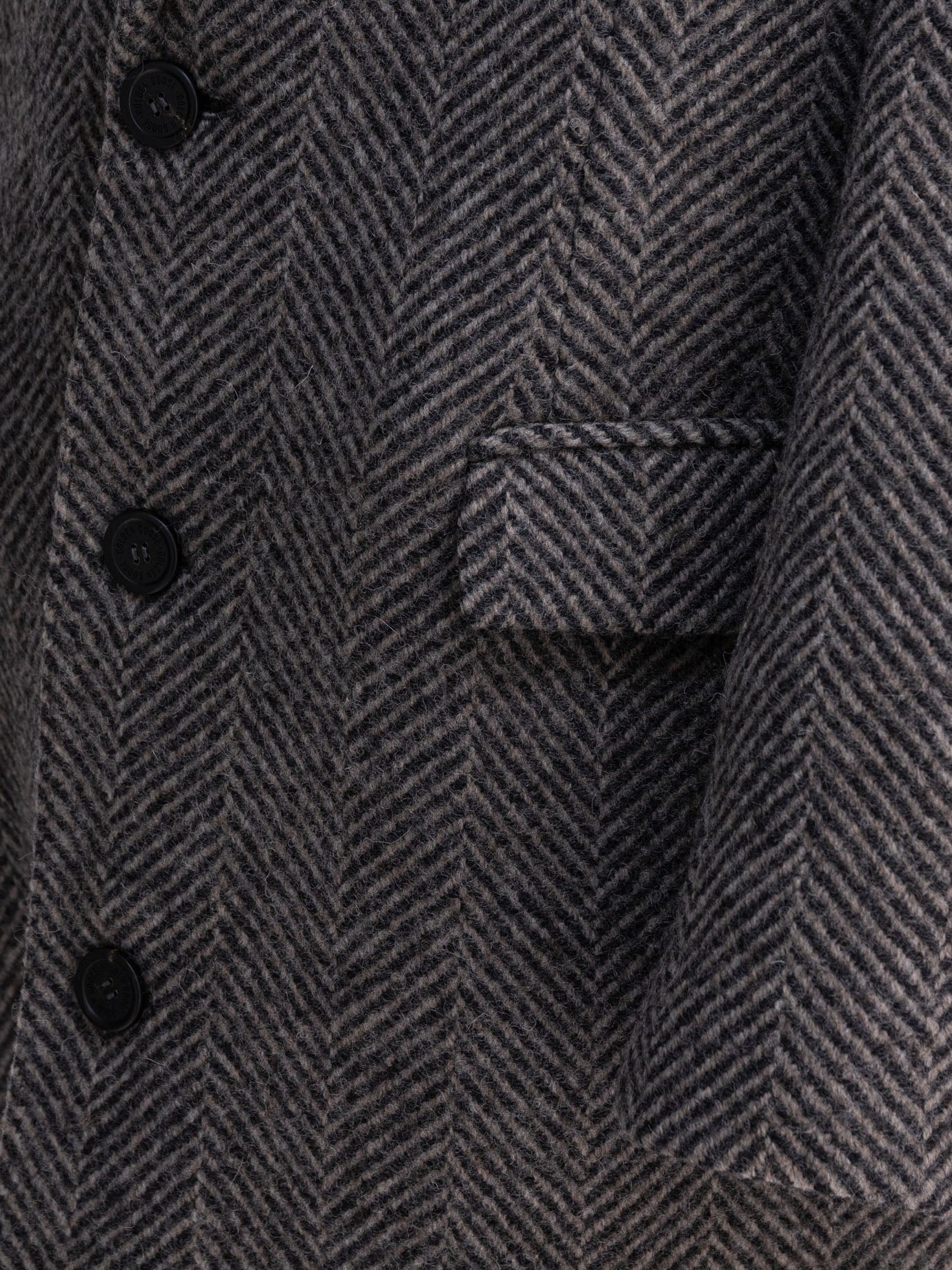 GOLDEN GOOSE Men's Single Breasted Chevron Wool Jacket