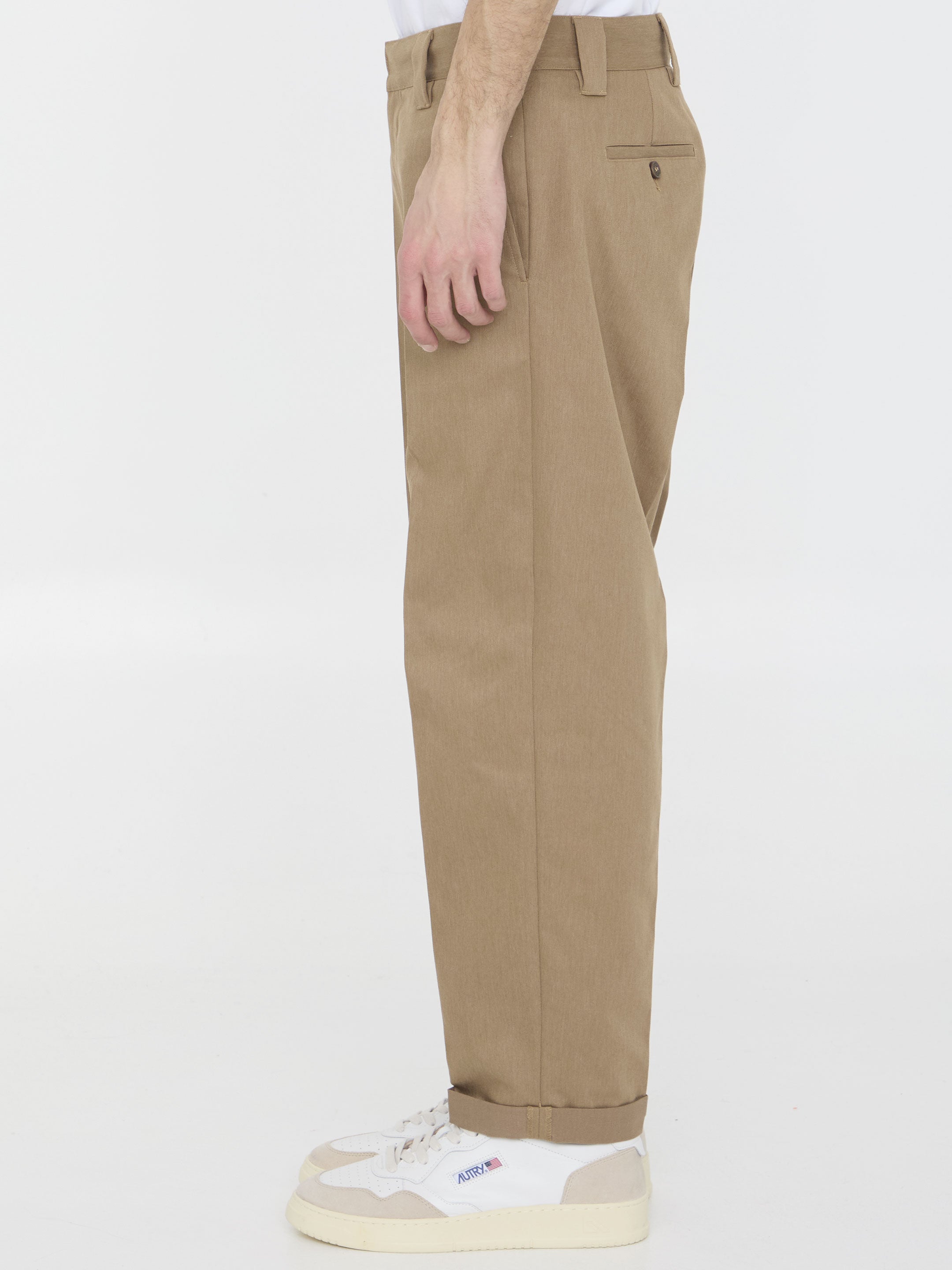 GOLDEN GOOSE Cotton Blend Trousers for Men