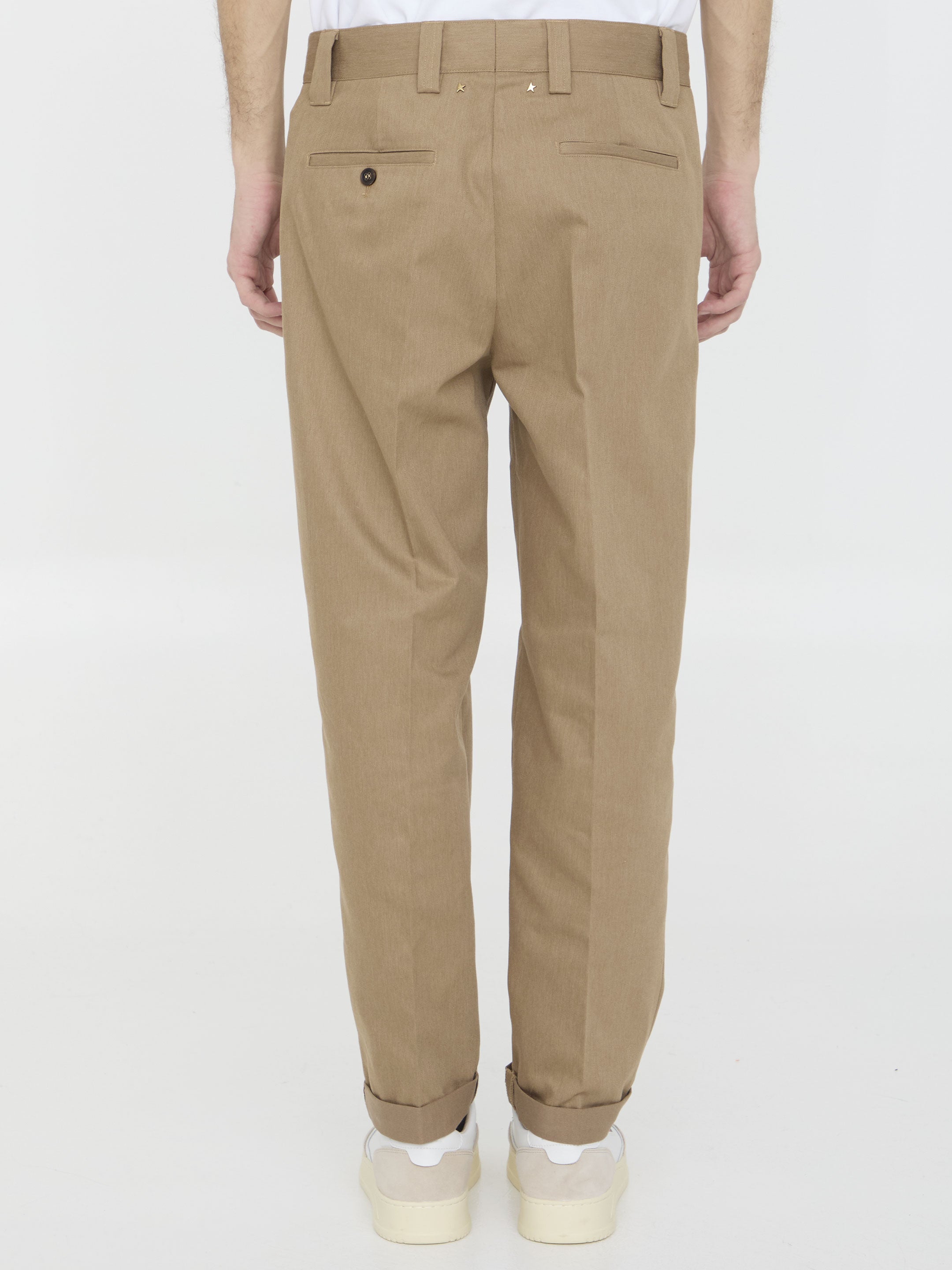GOLDEN GOOSE Cotton Blend Trousers for Men