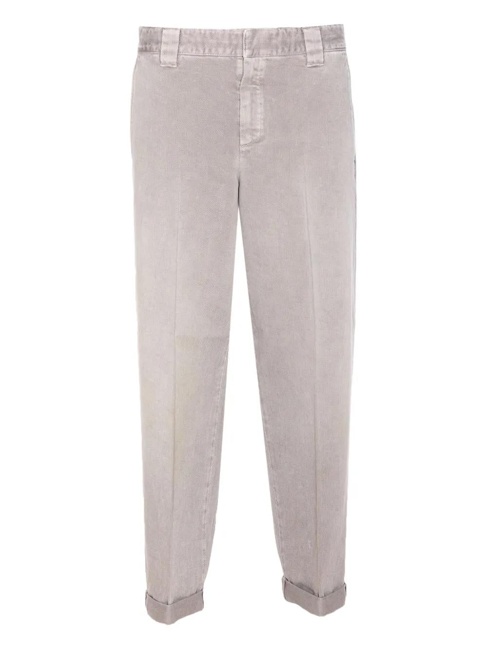 GOLDEN GOOSE Cuffed Cotton Trousers