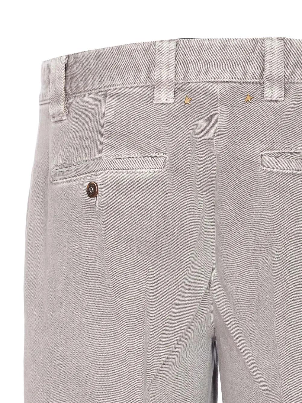 GOLDEN GOOSE Cuffed Cotton Trousers