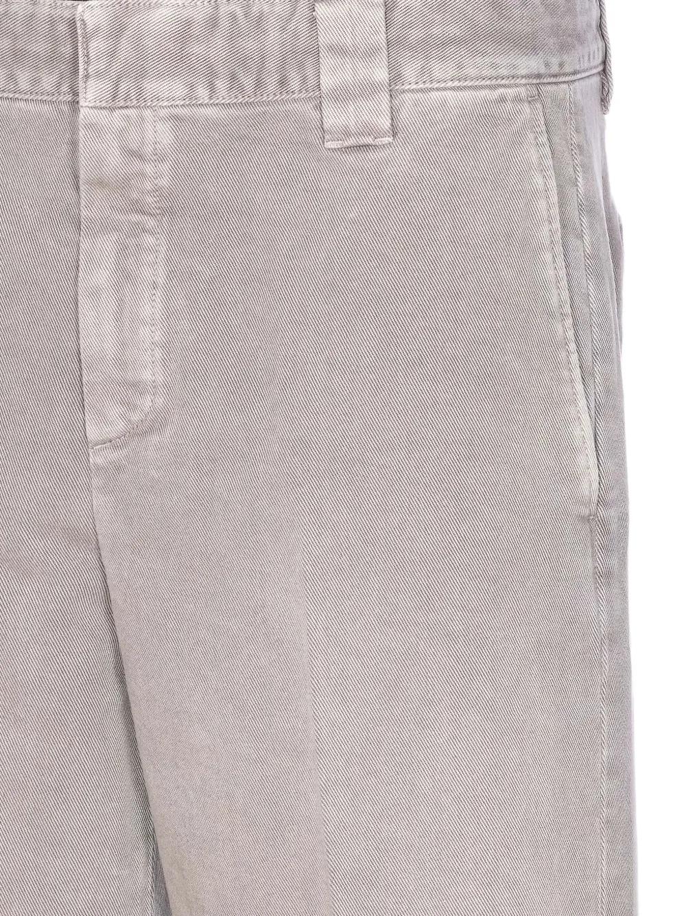 GOLDEN GOOSE Cuffed Cotton Trousers