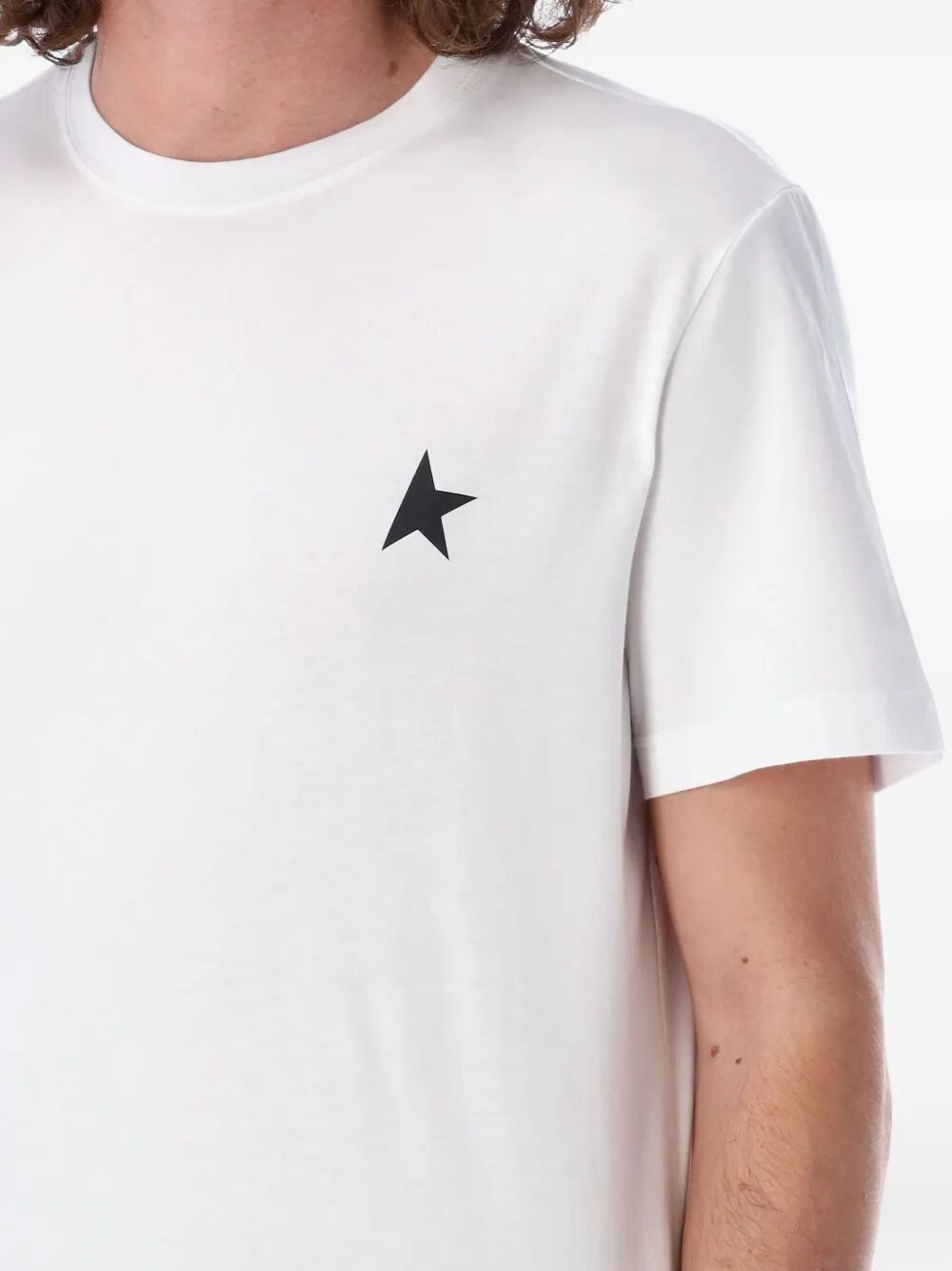 GOLDEN GOOSE Star Print Regular T-Shirt - Small Size