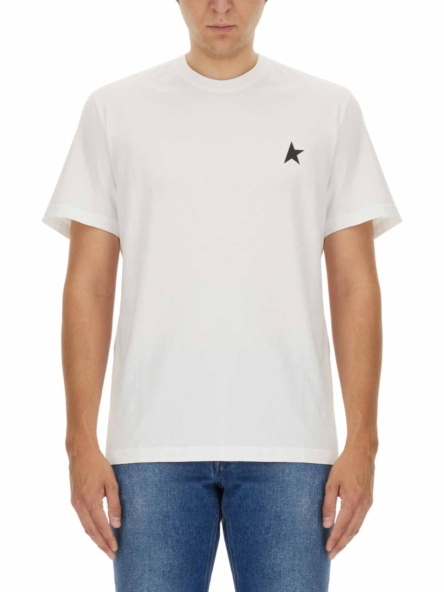 GOLDEN GOOSE Men's Regular T-Shirt with Mini Star