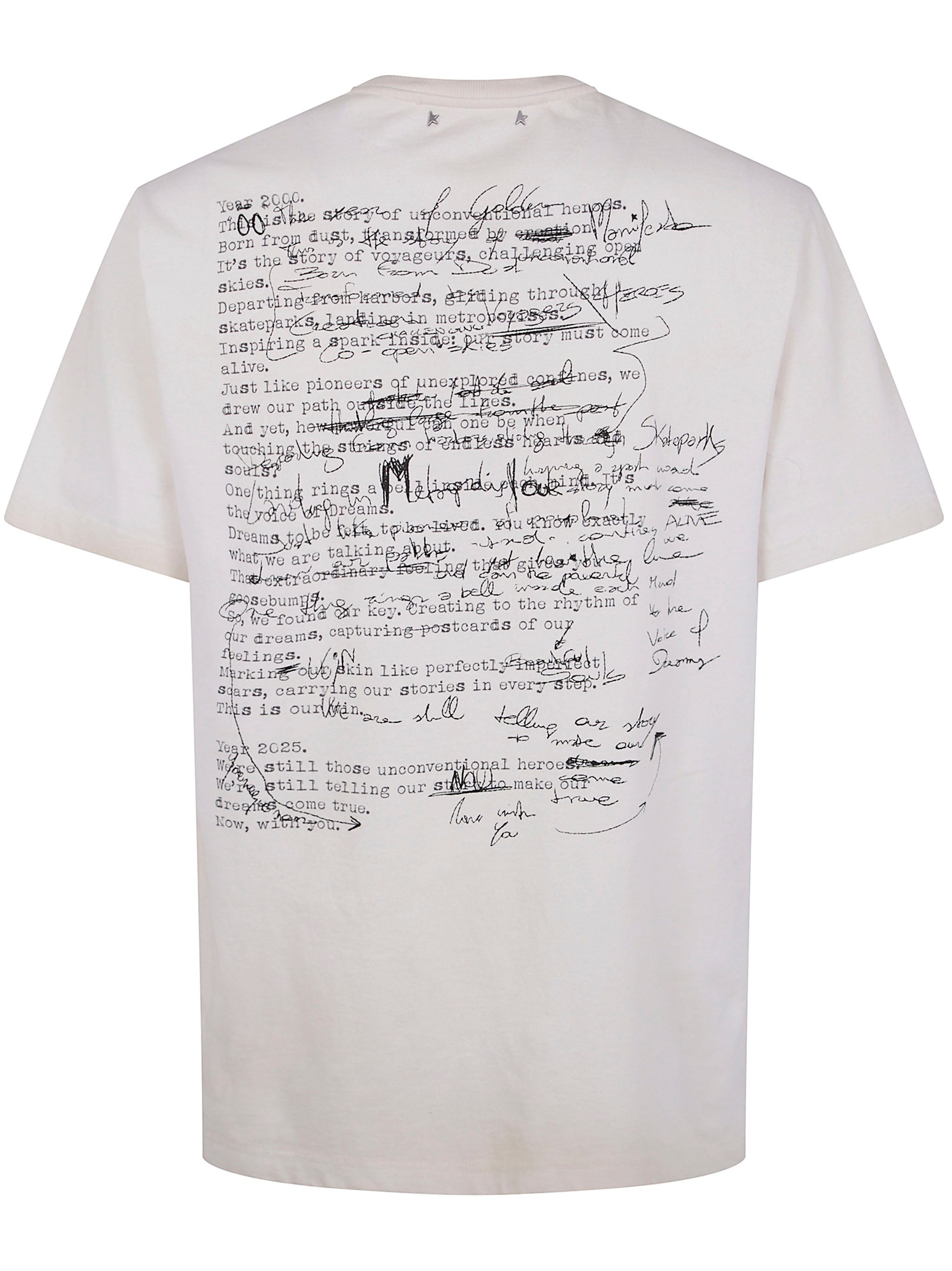 GOLDEN GOOSE Graphic Print Crew Neck T-Shirt