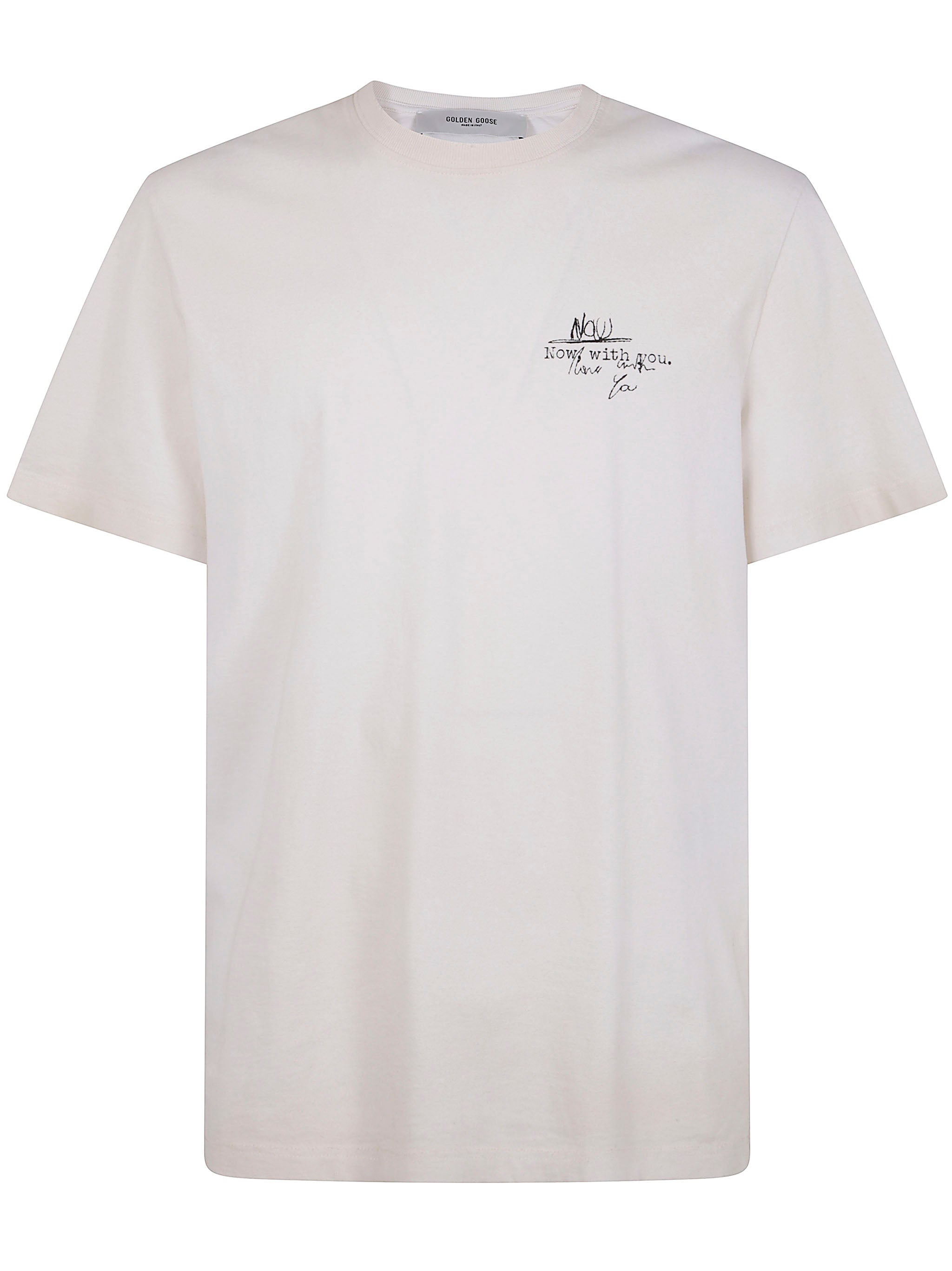 GOLDEN GOOSE Classic Crew Neck T-Shirt in Soft Cotton