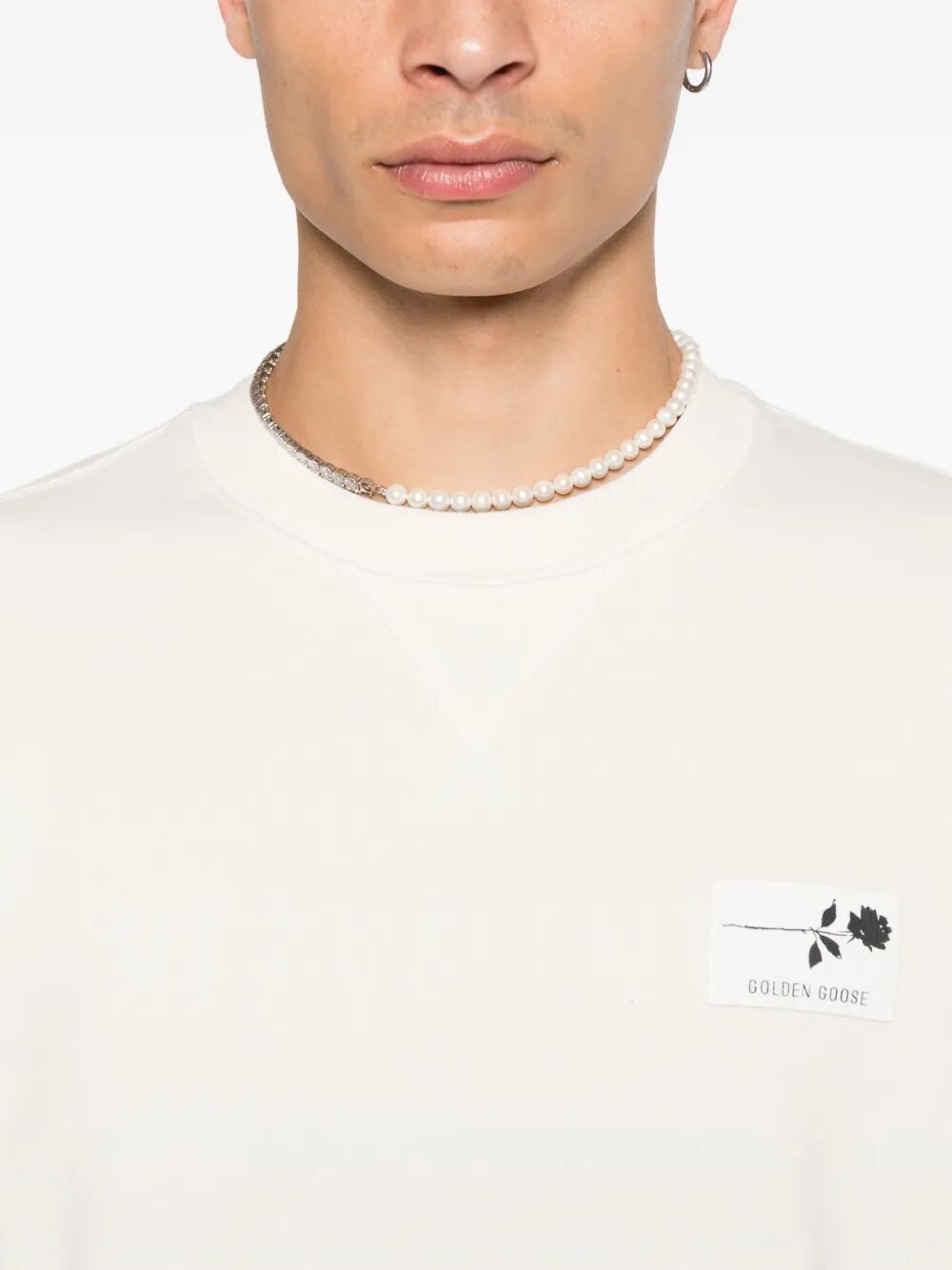 GOLDEN GOOSE Logo Cotton Sweatshirt for Men - FW25