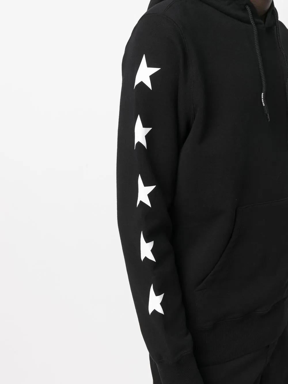 GOLDEN GOOSE Cotton Hoodie with Star Print
