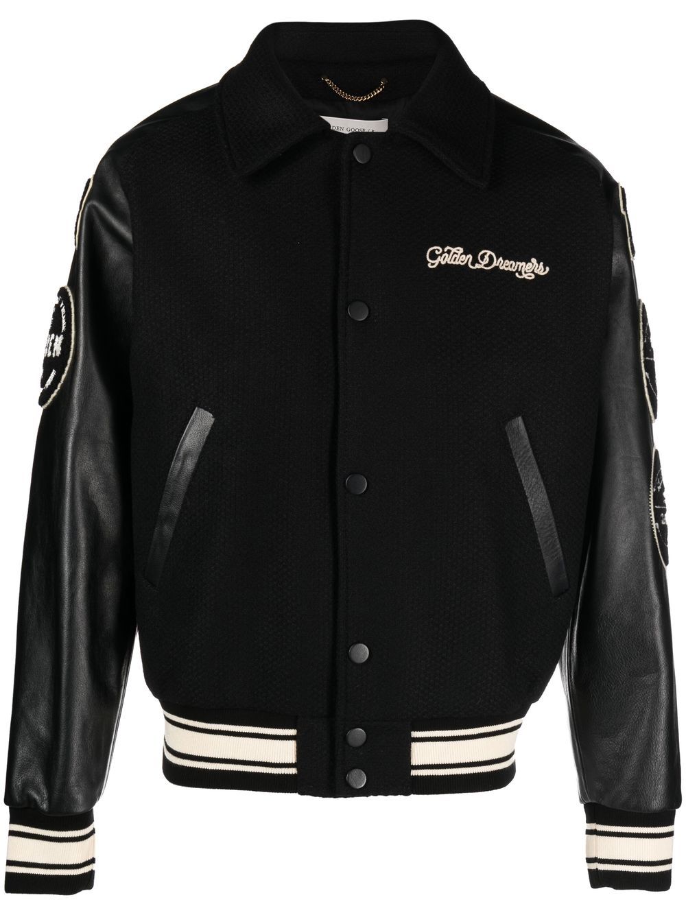 GOLDEN GOOSE Men's Wool Bomber Jacket