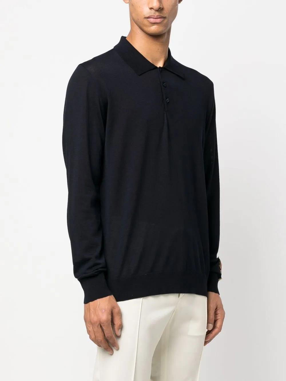 GOLDEN GOOSE Pure Wool Polo Shirt for Men - FW25 Collection