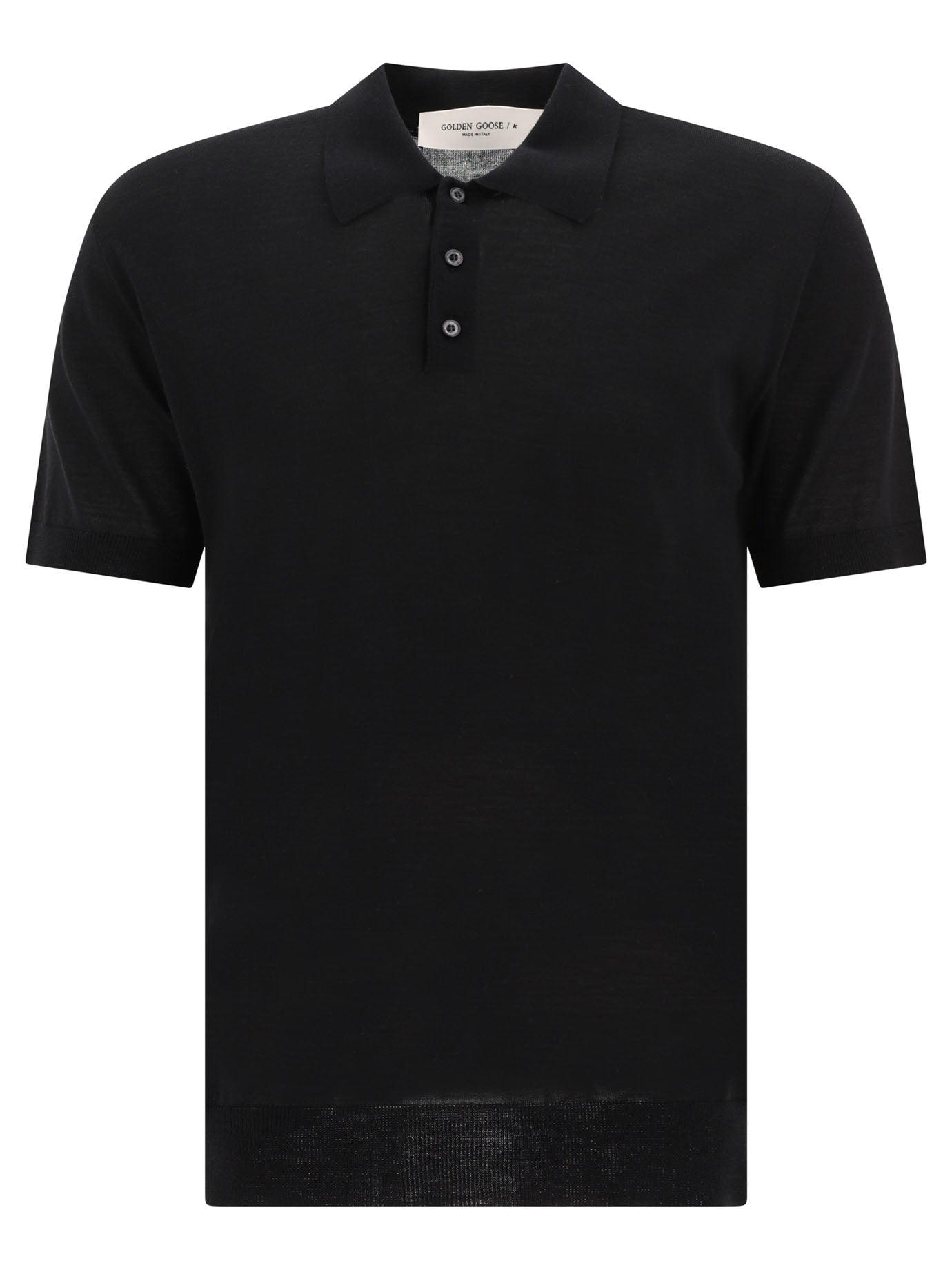 GOLDEN GOOSE Merino Wool Polo Shirt - Regular Fit