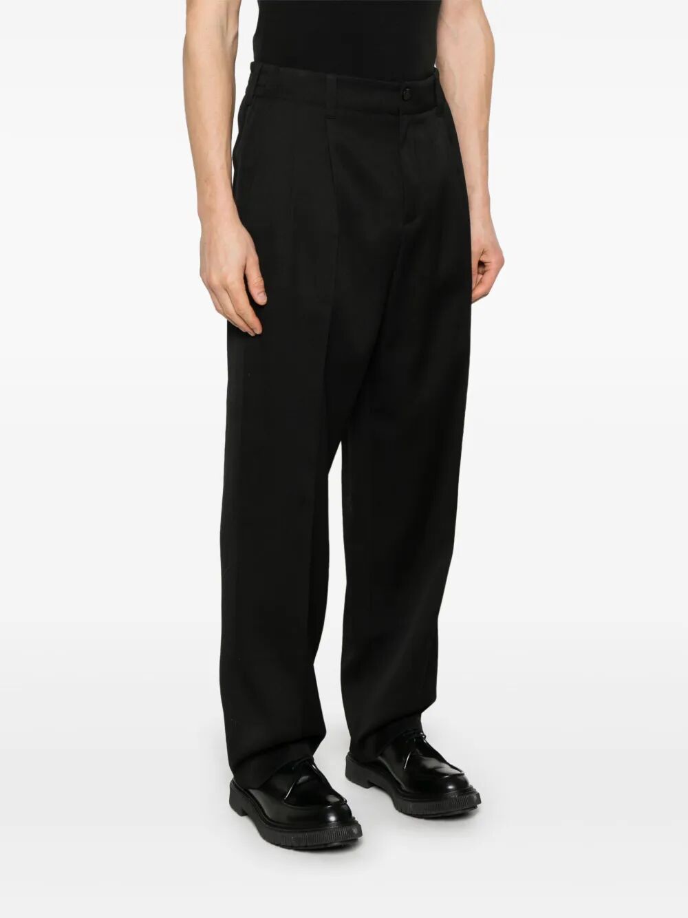 GOLDEN GOOSE Men's Light Dry Wool Gabardine Jogging Slacks