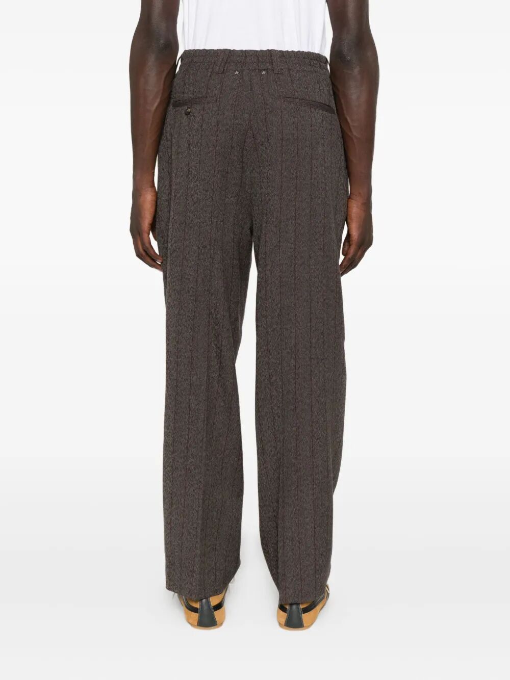 GOLDEN GOOSE Men's Journey Slacks - Pinstripe Wool Design
