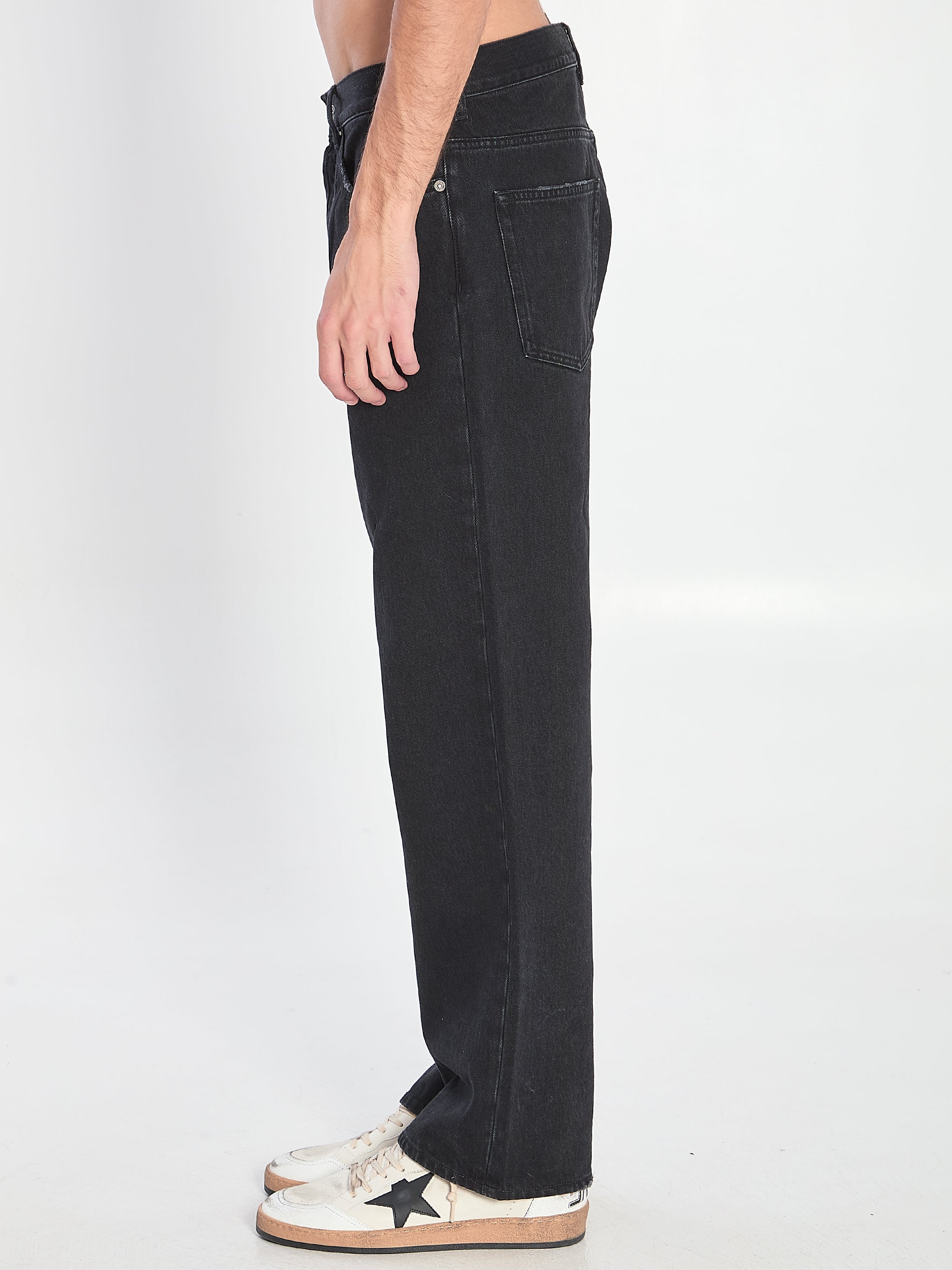 GOLDEN GOOSE Vintage-Effect Straight Fit Jeans