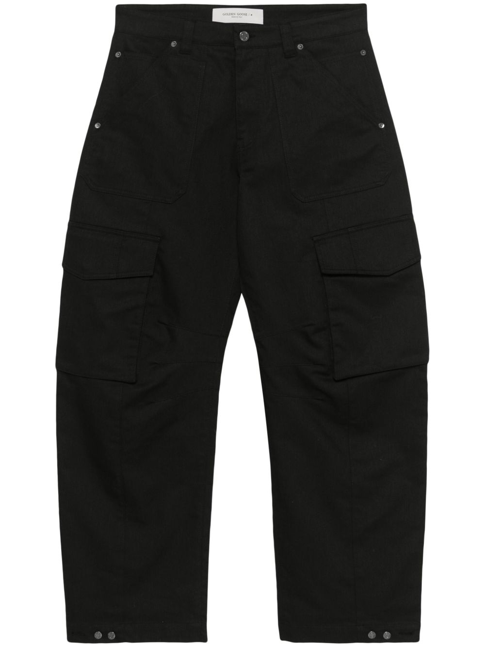 GOLDEN GOOSE Men's Cargo Trousers - Mid-Rise with Adjustable Hem
