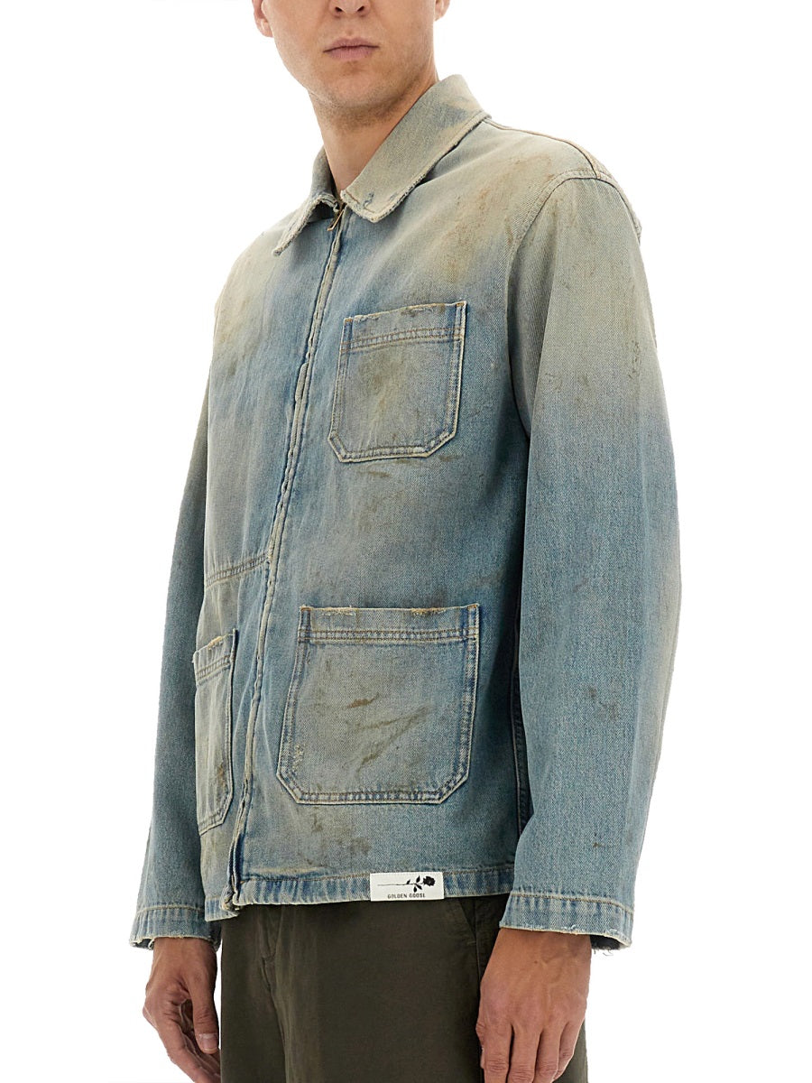 GOLDEN GOOSE Men's Full Zip Mackenzie Work Jacket - FW25