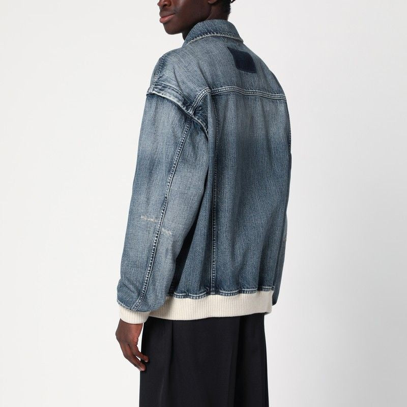 GOLDEN GOOSE Men's Bomber with Washed Effect